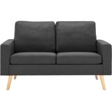  2-dijelni set sofa od tkanine tamnosivi | Eponuda.com
