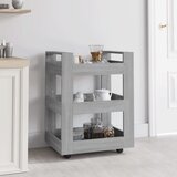 vidaXL Kuhinjska kolica siva boja hrasta 60x45x80 cm konstruirano drvo Cijene