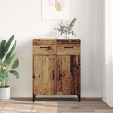 vidaXL Strani šal Star les 34 x 69,5 x 90 cm Konstruiran les | Shoptok.si