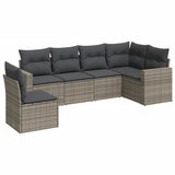 Maison Chic Seti vrtnega pohištva - Vrtna garnitura - Vrtni pohištvo set 6-delna z blazinami siv poli ratan, (21808877) | Shoptok.si