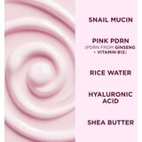 Eveline Cosmetics Pink Snail Glazed Skin Effect posvjetljujuća krema 50 ml | shoptok.hr