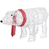  Božićni medvjed s 45 LED žarulja 71x20x38 cm akrilni | shoptok.hr