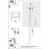  Obesna svetilka PASTELO 3P polirano zlato, (21347792) | Shoptok.si