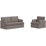  Set sofe 2 pcs Sivo-smeđa 162 x 80 x 85 cm tkanina | shoptok.hr