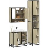vidaXL 3-dijelni set kupaonskog namještaja boja hrasta sonome drveni | shoptok.hr