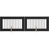 Vrata za pse s postoljem 2 pcs Crni hrast 100 x 60 cm | shoptok.hr