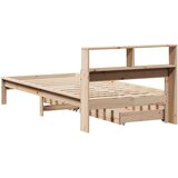 vidaXL Krevet s regalom za knjige bez madraca 75x190 cm borovina | shoptok.hr