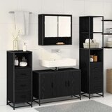 vidaXL set namještaja za kupaonicu 4 pcs crni hrast 90 x 33 x 60 cm | shoptok.hr