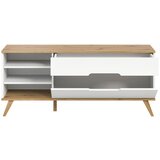 MID.YOU Nizka Omarica Stockholm, Barva Hrasta, Bela | Shoptok.si