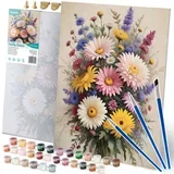 Paint by Numbers Kit - Flowers 40x50 cm for All Skill Levels, (21738641)