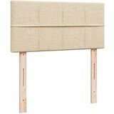  Krevet s oprugama i madracem krem 90 x 190 cm od tkanine | shoptok.hr