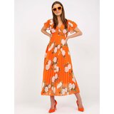 Italy Moda Dress-DHJ-SK-15722.67P-Orange | Shoptok.si