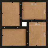 vidaXL okvir za 24 fotografije (13 x 18 cm) crni mdf | shoptok.hr