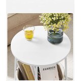  Okrugli Bijeli Stol za Kavu i Noćni Stolić | shoptok.hr
