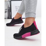 Resti Black women's sports shoes with fuchsia inserts Keteti - Footwear | Eponuda.ba
