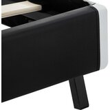  Okvir za krevet od umjetne kože s LED svjetlom crni 160x200 cm | shoptok.hr