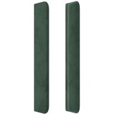  Posteljno vzglavje temno zeleno 163x16x118/128 cm žamet, (20936030) | Shoptok.si