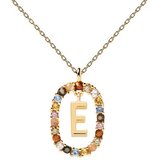  Ženska pd paola letter e zlatna ogrlica sa pozlatom 18k ( co01-264-u ) Cene