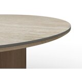 Bessagi Home Jedilna Miza Kiano, Naravne Barve, Porcelan, Ø 130cm | Shoptok.si