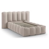 Micadoni Svjetlo smeđi tapecirani krevet s prostorom za odlaganje s podnicom 90x200 cm Lupine – | shoptok.hr