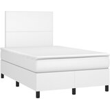  box spring s madracem bijeli 120x190 cm od umjetne kože | shoptok.hr