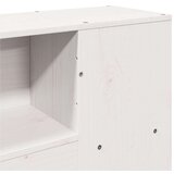 vidaXL Knjižna postelja brez vzmetnice bela 135x190 cm trdna borovina | Shoptok.si