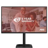 AOC Monitor 68,6 cm (27") 27E4U 1920x1080 POS 120Hz IPS 4ms VGA HDMI DisplayPort 4xUSB3.2 Pivot Zvočniki 3H sRGB112,9% AdaptiveSync HDR E4, (5000381927) Cene