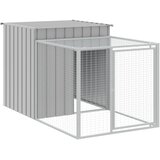  Kavez za kokoši s igralištem svjetlosivi 110x813x110 cm čelični | shoptok.hr