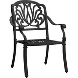  3-dijelni bistro set od lijevanog aluminija crni | shoptok.hr