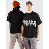 Mirror Maze Garment Dyed T-shirt black