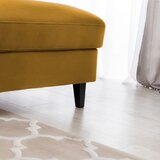 ELTAP Žuta baršunasti sklopiva/s prostorom za odlaganje kutna garnitura (s desnim kutom/s ležaljkom) Foble – | shoptok.hr