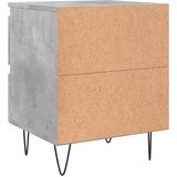  Noćni ormarići 2 kom boja betona 40x35x50 cm konstruirano drvo | shoptok.hr