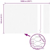 vidaXL Heksagonalna ograja 1.2x100 m Pocinkano jeklo | Shoptok.si
