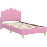 Krevet za djecu s uzglavljem Ružičasta 80 x 160 cm Tkanina | shoptok.hr