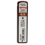 Rotring Mine za tehnični svinčnik, B, 0.5 mm, 12 kosov Cene