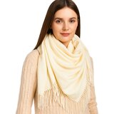 Pri One-color shawl shlik scarf with fringe GRACE Cene