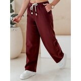 DStreet Spodnie damskie dresowe wide leg DRESMOOD PREMIUM bordowe | Shoptok.si
