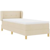  s opruga kutije s uzglavljem Krema 90 x 190 cm tkanina | shoptok.hr
