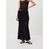 Reserved Čipkasta maxi suknja - crno | shoptok.hr