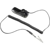 ESD narukvica, crne boje, uklj. kabel za uzemljenje WristME-SET-4-183-K pritisni gumb 4 mm, krokodil stezaljka