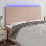  LED uzglavlje boja cappuccina 160x5x118/128cm od umjetna koža Cijene