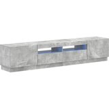  5-dijelni LED TV ormarić Betonska siva Konstruirano drvo - Betonska siva 100 cm | shoptok.hr