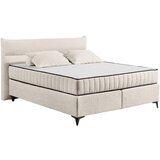 MID.YOU POSTELJA BOXSPRING 180 cm x 200 cm , tekstil, leseni material bež | Shoptok.si
