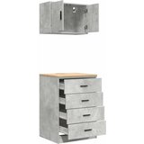  Garažni ormarići 2 kom siva boja betona od konstruiranog drva 60 x 51 x 85 cm | shoptok.hr