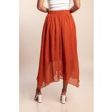 Fenzy Midi Krilo Z Elastiko V Pasu, Opečnato | Shoptok.si