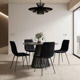 Bessagi Home Stol Ria, Črna | Shoptok.si