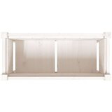vidaXL Vrtne sadilice s nogama bijela 70x31x70 cm od masivne borovine | shoptok.hr
