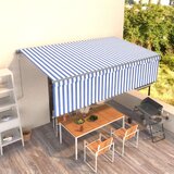  Automatska tenda na uvlačenje s roletom 5 x 3 m plavo-bijela | shoptok.hr