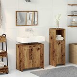  3-dijelni set kupaonskog namještaja od starog drveta | shoptok.hr
