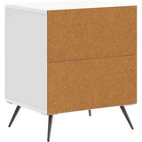  Nočna omarica Bela visok sijaj 43 x 34,5 x 50 cm Inženirski les, (5000209549) | Shoptok.si
